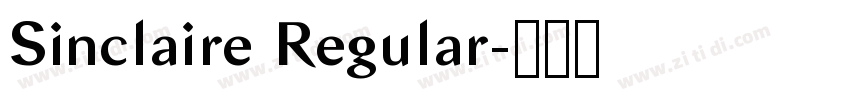 Sinclaire Regular字体转换